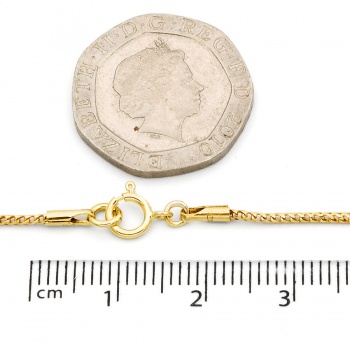 9ct gold 21 key Pendant with 19 inch chain